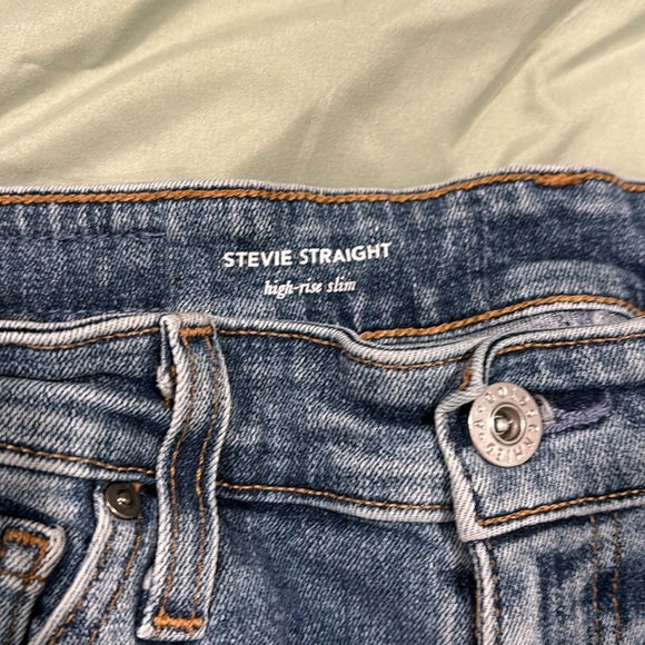 Women’s Anthropologie Stevie Straight Denim Jeans size 28R used good condition - Picture 2 of 5